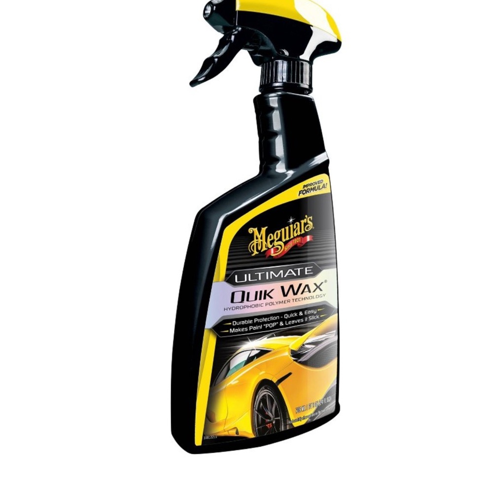 Meguiars 24oz Ultimate Quick Car Wax: Liquid Spray, UV Protection, Prevents